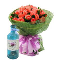 send 12 roses get bottle message free to cebu