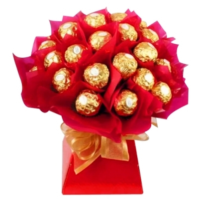 24 Pcs of Ferrero Chocolates Bouquet